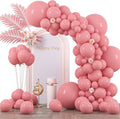 Voircoloria 130pcs Retro Pink Balloons Garland Arch Kit, 18 12 10 5 Inch | by Voircoloria