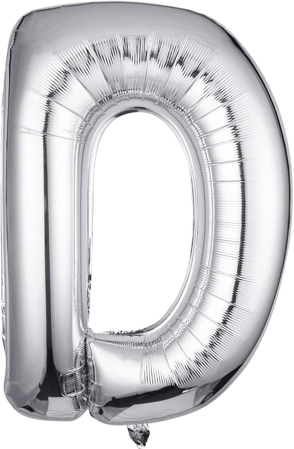 Single Aluminum Hanging Foil Film Silver Letter Balloons D 40 Inch | by FFNIU