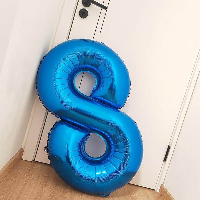 40 Inch Navy Blue Number 9 Foil Balloon - Image 7