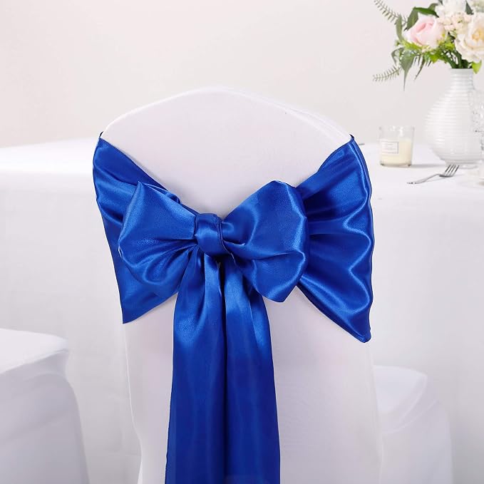 10-Pack Satin Table Runner Royal Blue 12 x 108 inches Long, Table Runners - Image 7