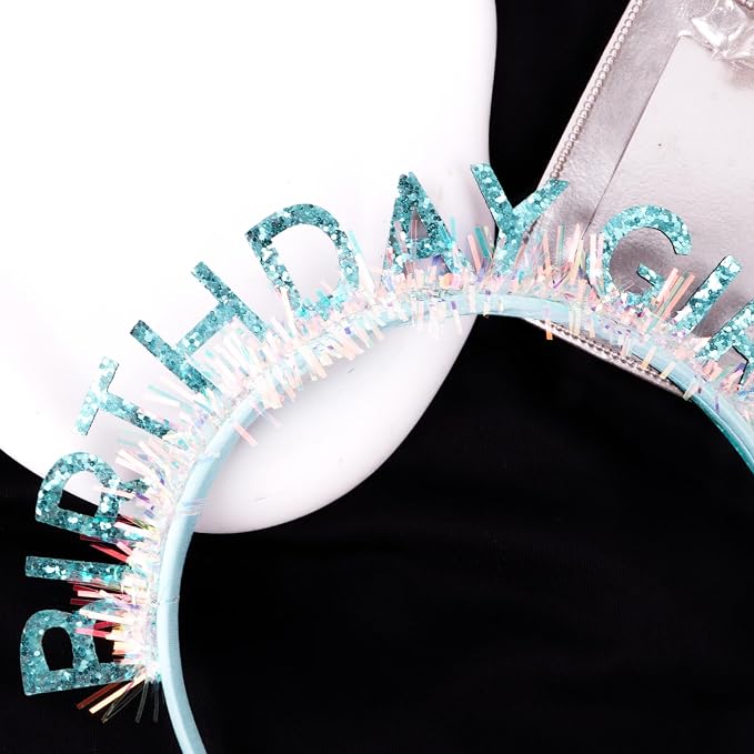 CIEHER Birthday Girl Headband Birthday Crown - Image 4