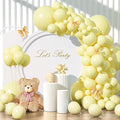 Pastel Yellow Balloons Different Sizes 135pcs 18 12 10 5 Inch Light Yellow by YISHEBAPA