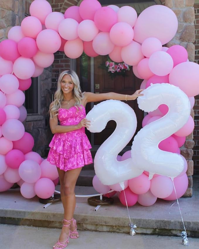 40 Inch White Number 0 Balloon Birthday Party Decorations - Image 9
