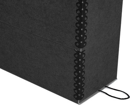 Lineco Archival Document Storage Box with Metal Edge, Acid-Free Gray Boxboard, Organize and Store Files, Prints, Photos, Jumbo-Sized Case 15.5" x 12.5" x 5" Wide