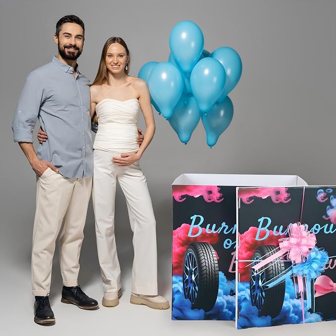 AmazingSpark 28in Giant Gender Reveal Gift Box - Image 5
