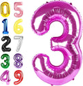 Number Balloons 40 Inch Rose Purple 2 Balloon by Argthjy