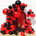 Red and Black Balloon Arch Kit，129Pcs Black and Red Balloons | 4 Sizes Latex by Myafqsj