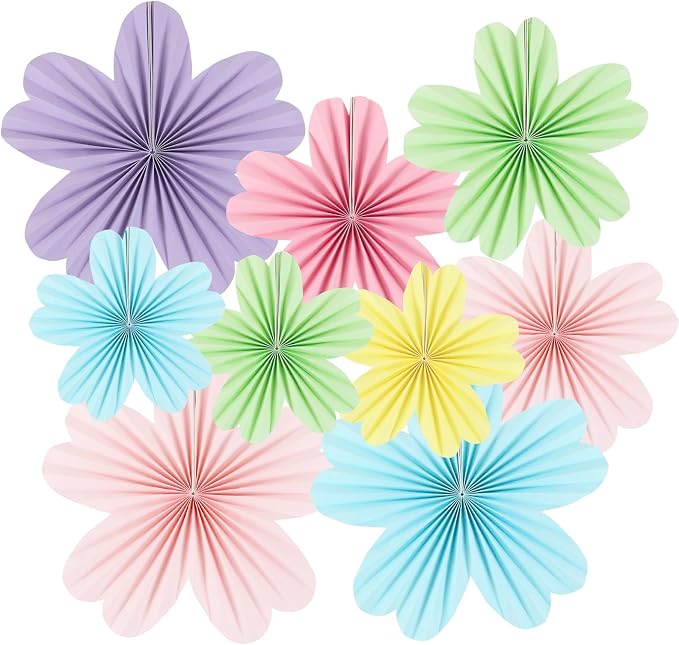 zilue Paper Fans Party Decorations Paper Flowers Decorations by zilue
