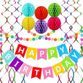ALLFUN Birthday Decorations Happy Birthday Banner | Birthday Streamers by ALLFUN