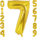 40 Inch Gold Number 7 Foil Balloon by TNCDJKPA