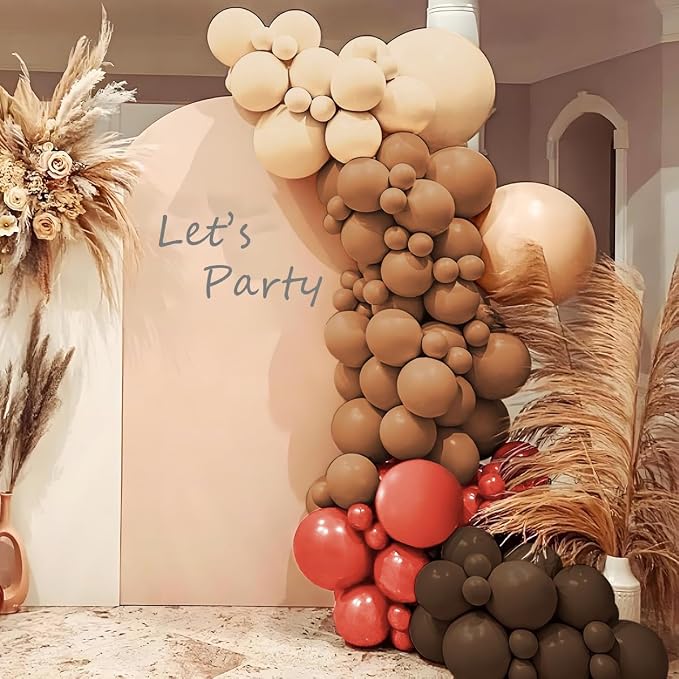 Boho Orange Brown Nude Balloon Arch Kit, Baby Bridal Shower, Wedding Decorations - Image 6