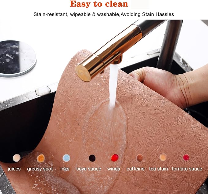 Vinyl Placemats Set of 12 Heat Resistant Easy Clean Non-Slip Place Mats - Image 5