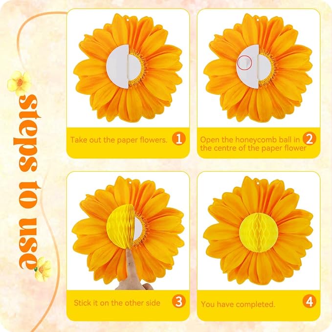 zilue Spring Party Decorations Paper Flowers Decorations - Image 3