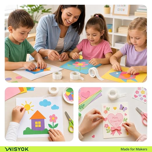 WISYOK 2400Pcs Clear Glue Points Dots, Double Sided | Adhesive Dots - Image 6