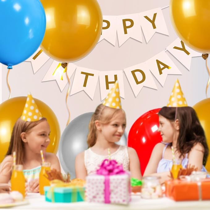 32Pcs Pearl Gold Big Balloons 18 Inch - Image 8