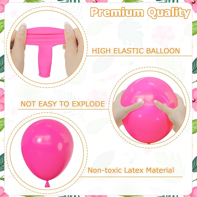 164Pcs Tropical Summer Balloons Garland Arch Kit Different Sizes | 18 12 10 5 - Image 3
