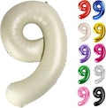 Cream Number 9 Balloon 40 Inch by IWERP