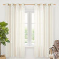 YoungsTex Ivory Linen Curtains 72 Inch Length by YoungsTex