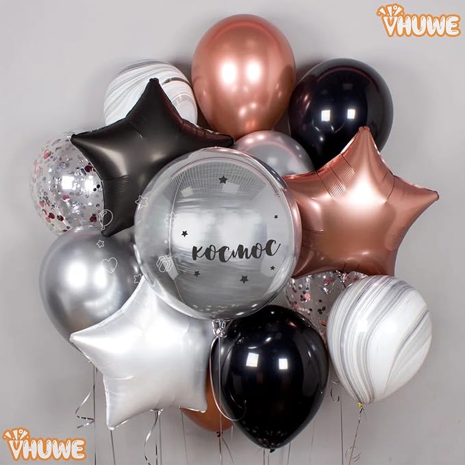 Black Star Balloons 18 Inch - Image 9