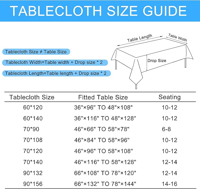Hiasan Faux Linen Rectangle Tablecloth - Wrinkle and Stain Resistant Washable Table Cloth for Kitchen Dining Room Holiday Table Cover for Dinner, Beige, 60 x 140 Inch