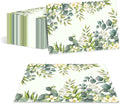 Paper Placemats Disposable 50 Pack Floral Eucalyptus Placemat Disposable Place by Unknown