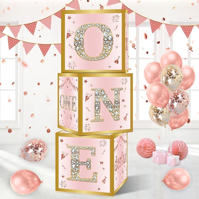 DataMoon 1st Birthday Decorations Boxes by DataMoon
