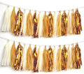 Shiny Tassel Garland Tissue Paper Tassel Banner, Tassels Party Decorations by AimtoHome