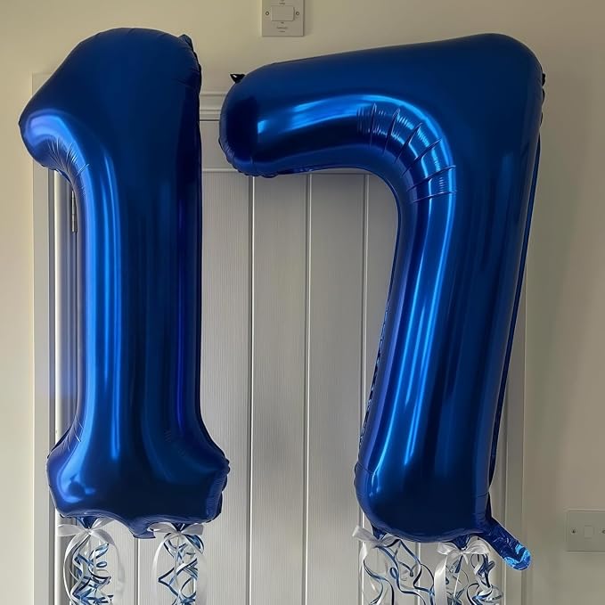Navy Blue 15 Balloon Number, 40 Inch Number 15 Balloon Big Dark Blue Foil Mylar - Image 7