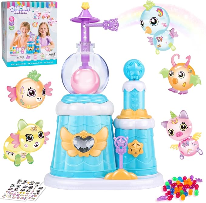 BTEC 195PCS DIY Princess Blue Magic Balloon Craft Kits, Girls Gifts Ages 3+ | by BTEC
