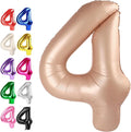 Light Brown Number 4 Balloon 40 inch, 4th Birthday Party Balloons Decoration | by Upgesy