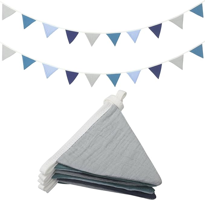 Oudain 2 Pcs Pennant Banner Flags Nursery Garland Triangle Bunting Flags by Oudain