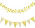 Boao Pre-Strung Congratulations Banner Sign Glitter Congratulation Banner 10 ft by Boao