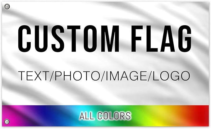 Custom Flag 6x10 FT Personalized Outdoor Flags Banners Design Print Your Own by MisnestCustom