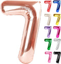 Rose Gold Number 7 Balloon 40 Inch by IWERP