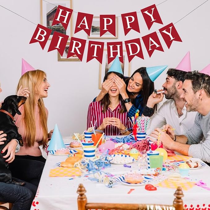 Happy Birthday Banner Birthday Party Supplies - Image 6