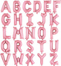 26 Pcs Pink Letter Balloons, 16 Inch Foil Alphabet Letter Balloons, Letter A-Z by YOTHORN