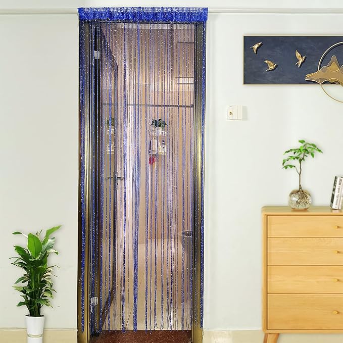 Home Decor Sequin Curtain for Doorway, Door String Curtains, 39x79 inch Hanging - Image 2