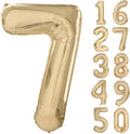 40 inch White Gold Number Balloon Giant Foil Helium Balloons Champagne Gold by Yeodong