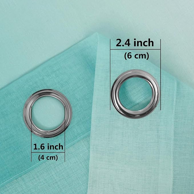 DWCN Ombre Short Sheer Curtains - Image 3