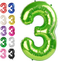 Light Green Number 3 Balloon 40 inch, Birthday Party Balloons Decorations | by Upgesy