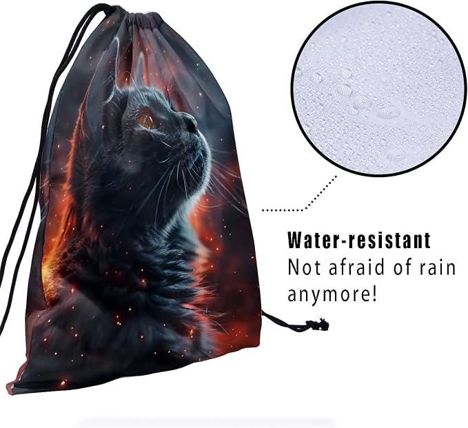 Giwawa Black Cat Gymnastics Grip Bag Stars Grip Bags - Image 4