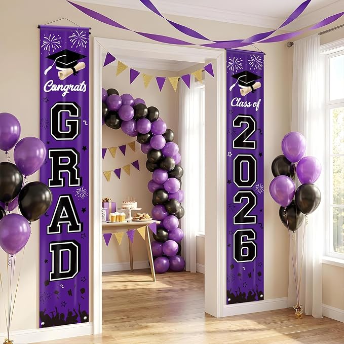 Graduation Decorations 2026 Porch Banner, Congrats Grad Class of 2026 Banner - Image 6