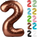 Coffee Brown Number 2 Balloon 40 Inch by IWERP