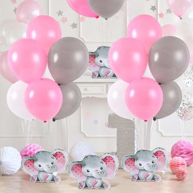 6 Sets Elephant Baby Shower Balloon Stand Kit - Image 8