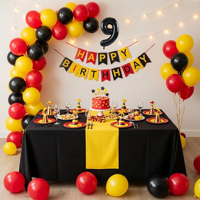 TONIFUL 20 Pcs Number Balloon 2 Set 16 Inch Black 0-9 Numbers Balloons | Small - Image 3