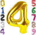 40 Inch Gold Number 4 Balloon Birthday Party Decorations by Hadoife