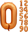 40 inch Orange Number 0 Balloon Birthday Party Decorations | Giant Foil by Yeodong