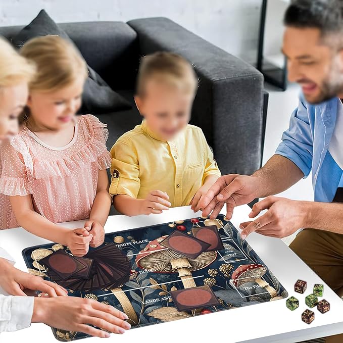 for TCG Playmat with Zones, Non-Slip Rubber Bottom Trading Card Game Mat with - Image 6