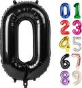 0 Balloon - Black Birthday Number Balloons, 40 Inch Decorations Men Women | by ALPHADELTAPI
