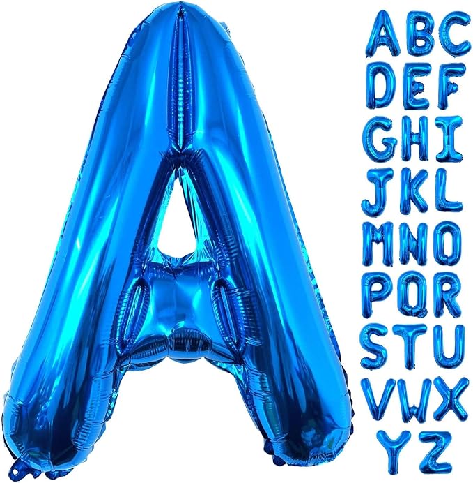 Lovoir 40 Inch Large Blue Letter A Balloons Big Size Jumbo Mylar Foil Helium by Lovoir